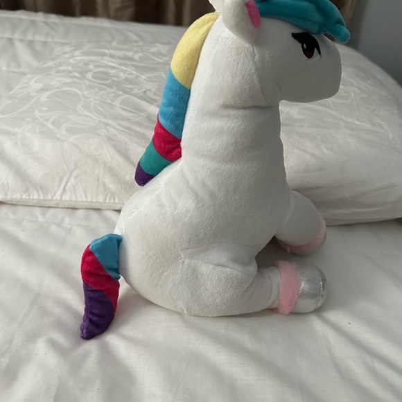 JoJo Siwa Pink and White Stuffed Unicorn Toy - Picture 4 of 7
